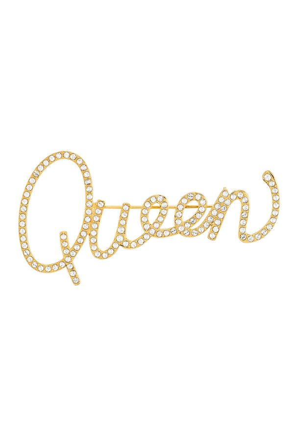 Queen Nameplate Brooche