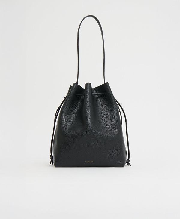 Drawstring Cabas - Black