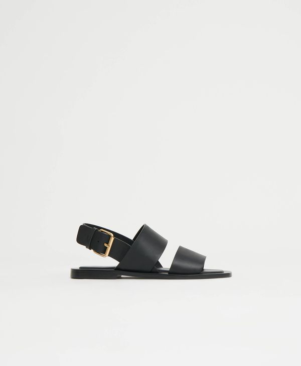 Double Strap Sandal - Black