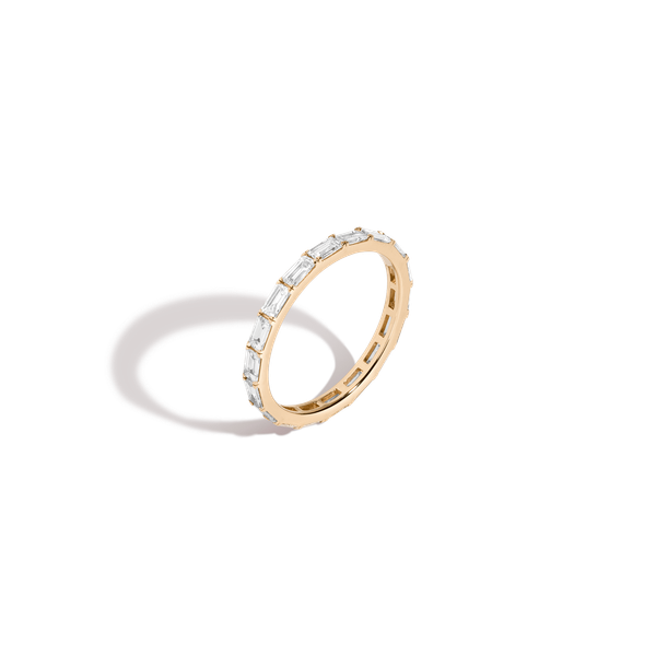 Horizontal Baguette Lab Grown Diamond Eternity Ring