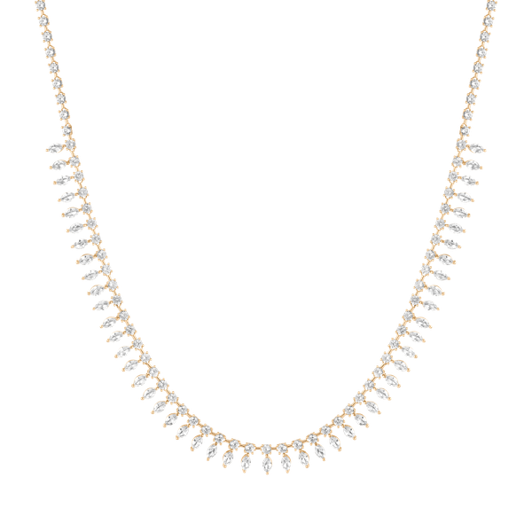 Aurate x Frye: Marquise Fringe Necklace