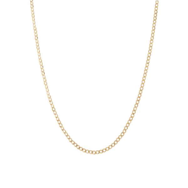 Medium Gold Curb Chain Necklace