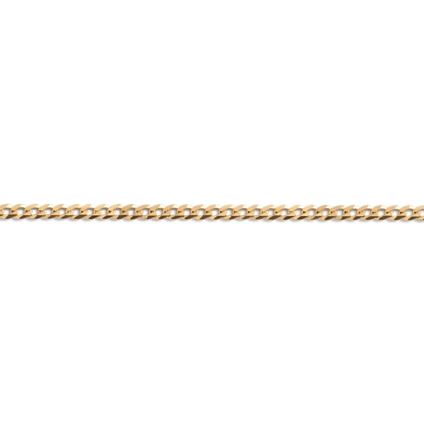 Large Gold Curb Chain Bracelet