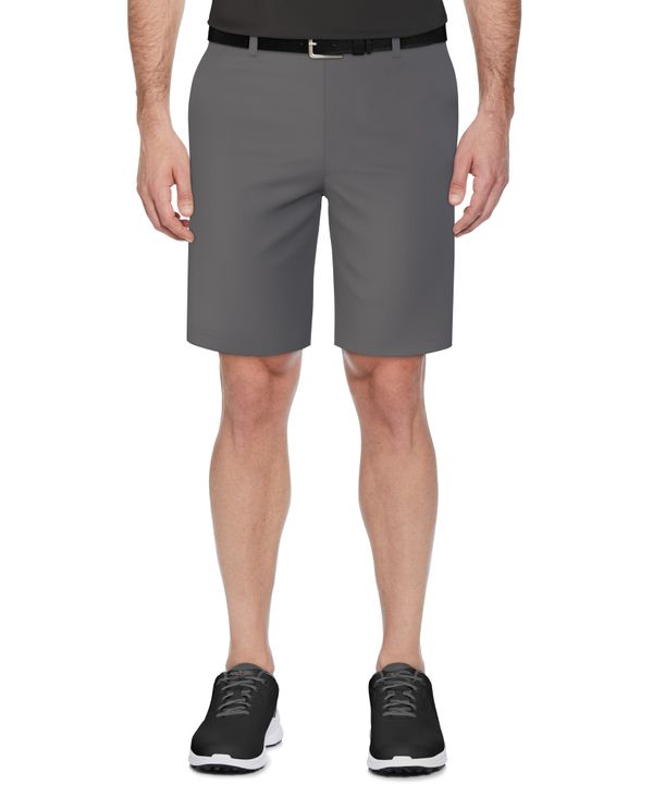 Men's Flat Front  Solid Golf Short with Active Waistband | 9" Inseam