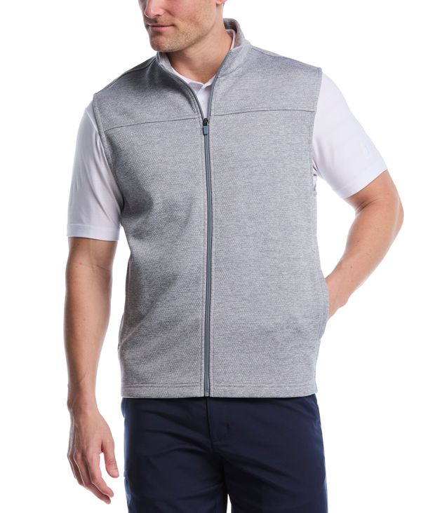 Men's Mini Argyle Quilted Knit Golf Vest
