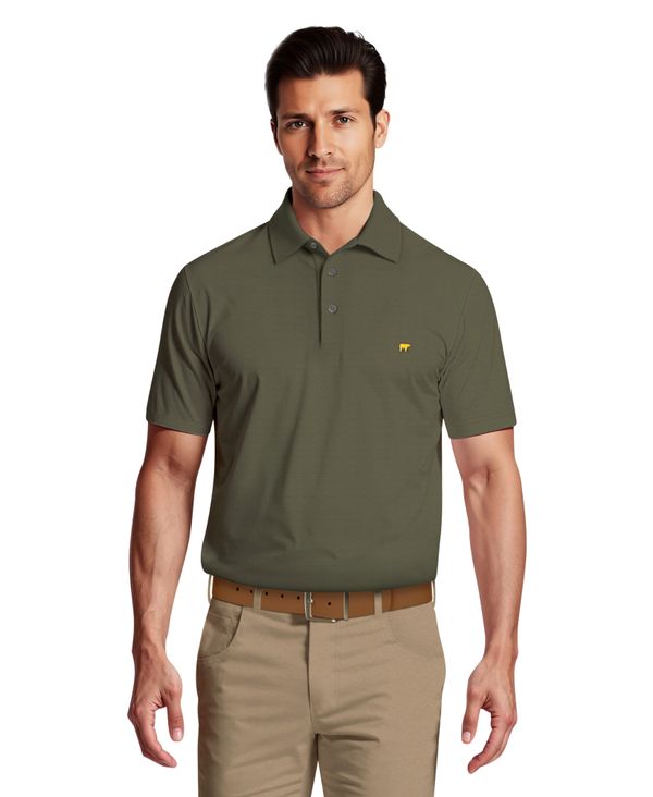 Men's Textured Solid Polo