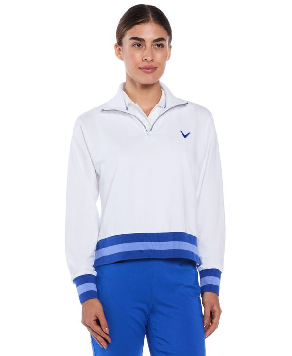 Women's Lightweight Cropped Quarter Zip Golf Jacket