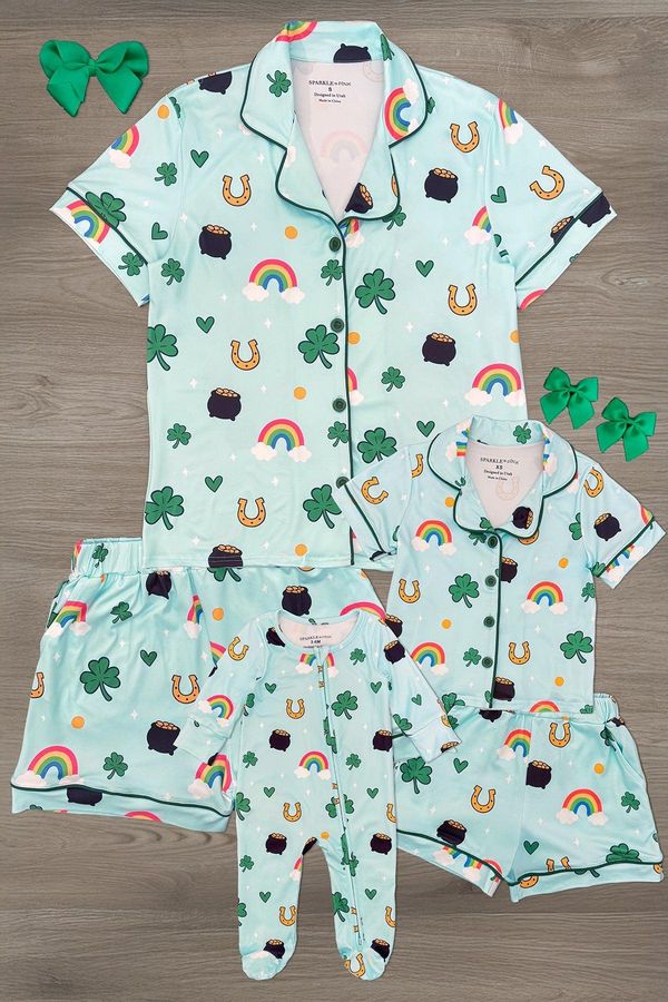 Mom & Me - Lucky Mint Pajamas