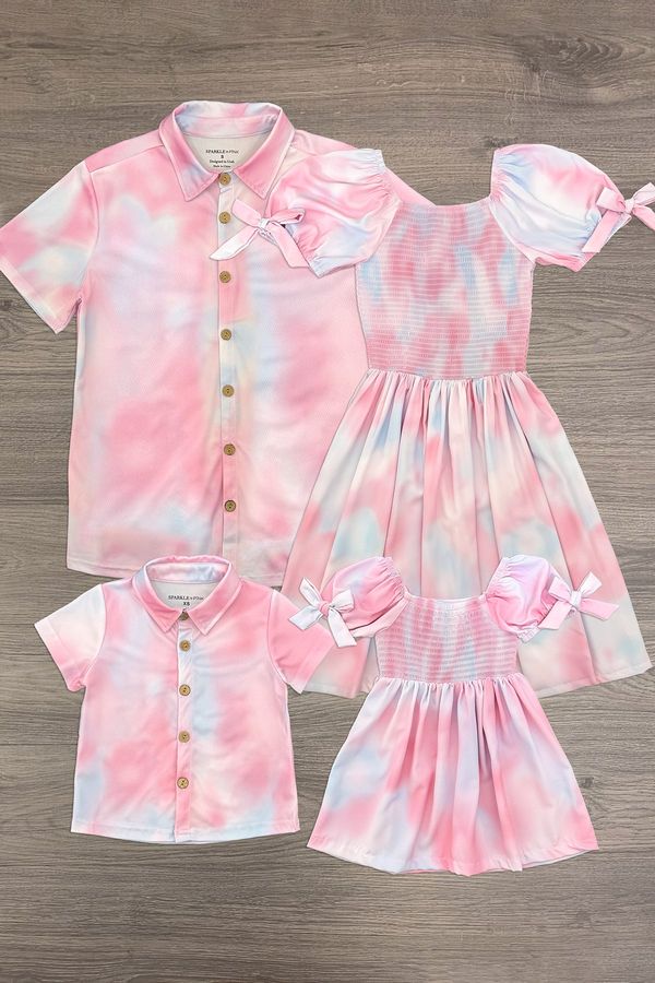 Pastel Tie Dye Family Set