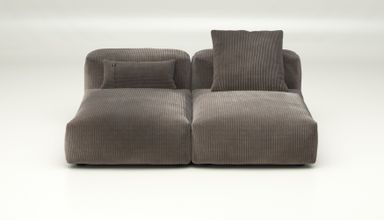 vetsak | Sofa Set 01 Medium - cord velour - mocha | Modular Sofa | 2.5 Seater