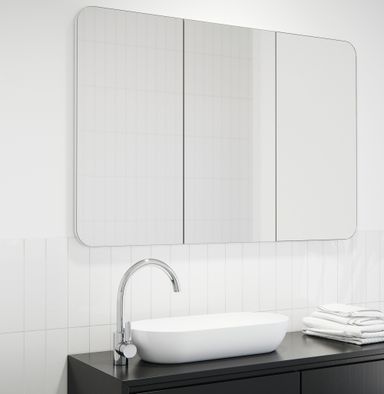 Ezri Frameless Rectangle Mirror Cabinet | 800 x 1200 : Pre-order for Mid November