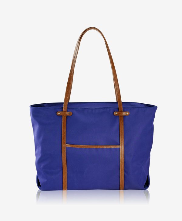 Cobalt Union Square Tote Italian Nylon