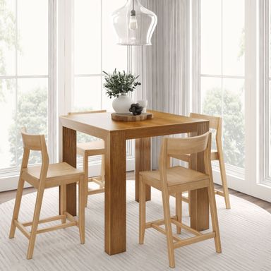 Counter Height Dining Set With 4 Chairs