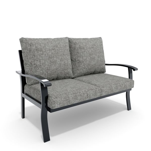 HOMREST Outdoor 2-Seater Sofa - Removable, Washable Cushions, Gray