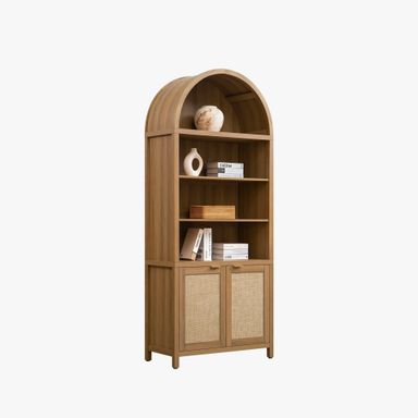Savanna Arched Bookcase, 84.2Inch Height