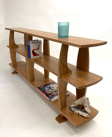 Mid-Century-Inspired Floe Bookcase in Hardwood
