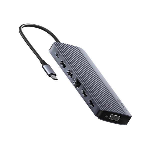 Refurbished Anker USB-C Hub (14-in-1, Triple Display)