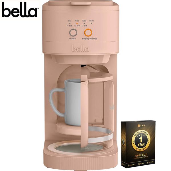 Bella VersaBrew 2-in1 Coffee Maker 60oz Tank Blossom Open Box + 1 Year Warranty