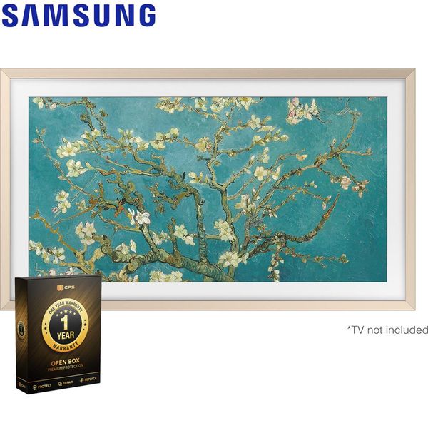 Samsung 85" The Frame Customizable Bezel Sand Gold Open Box + 1 Year Warranty