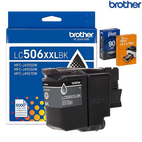 Brother Genuine Super High Yield Black Ink Cartridge with Deco Essentials Guide