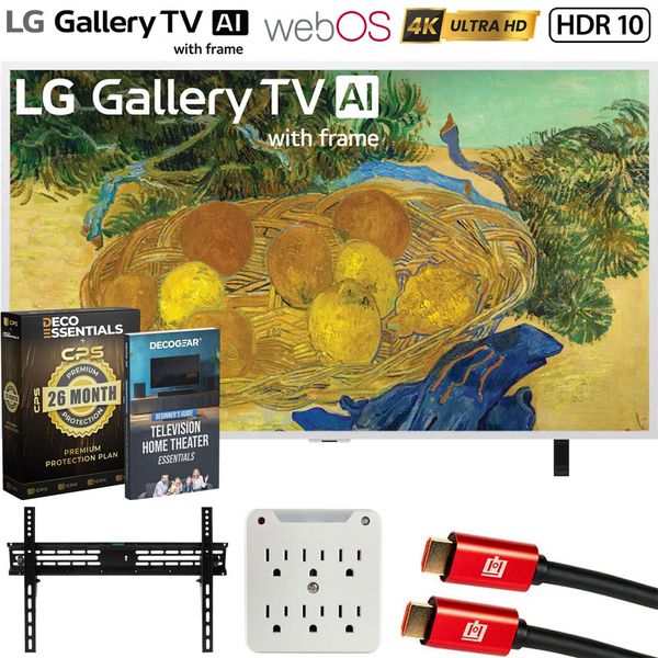 LG 65" Gallery TV with Frame LX7B Mini LED 4K TV 2026 w/ 26 Month Protection Bundle