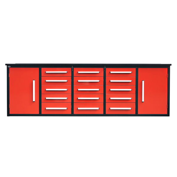 [BARGAIN] 10ft Storage Cabinet with 15 Drawers & 2 Cabinets