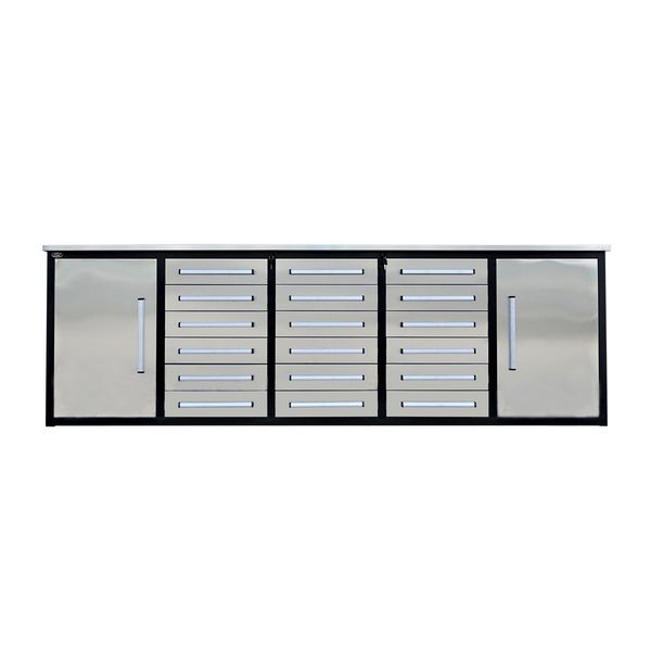 [BARGAIN] 10ft Storage Cabinet with 18 Drawers & 2 Cabinets