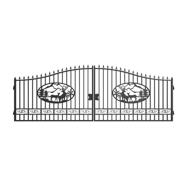 [BARGAIN] 20ft Dual Swing Wrought Iron Gate for Driveway