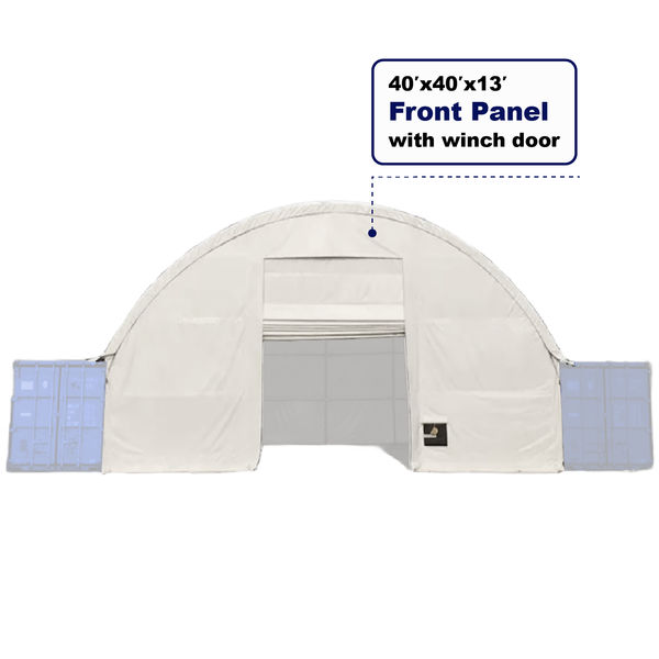 [AS-IS] Front Wall with Winch Door for Container Shelter 40'x40'x13'
