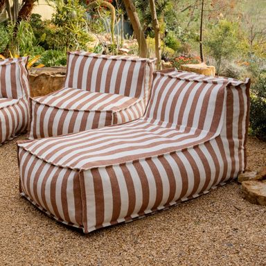 Make Waves Outdoor Chaise, Tuscan Stripe