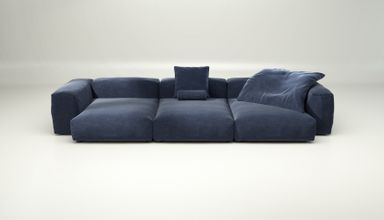 vetsak | Sofa Set 05 - suave - navy | Modulares Sofa | 5 Sitzer | Big Sofa | Ecksofa