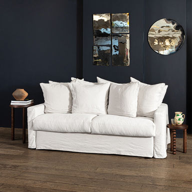 Canapé convertible 3 places - Blanc Optique - Merci