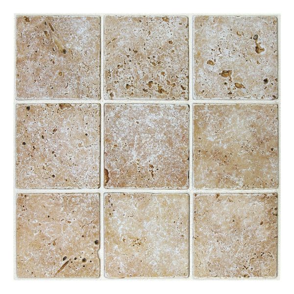 3D Rock Stone Square Peel and Stick Wall Tile