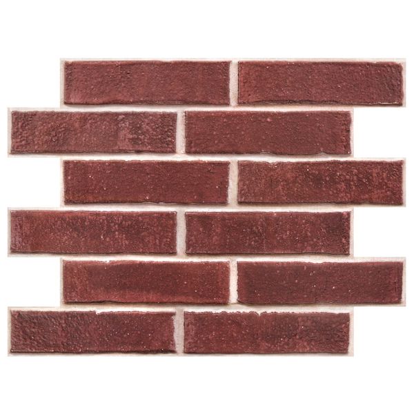 3D Red Brick Peel and Stick Wall Panels