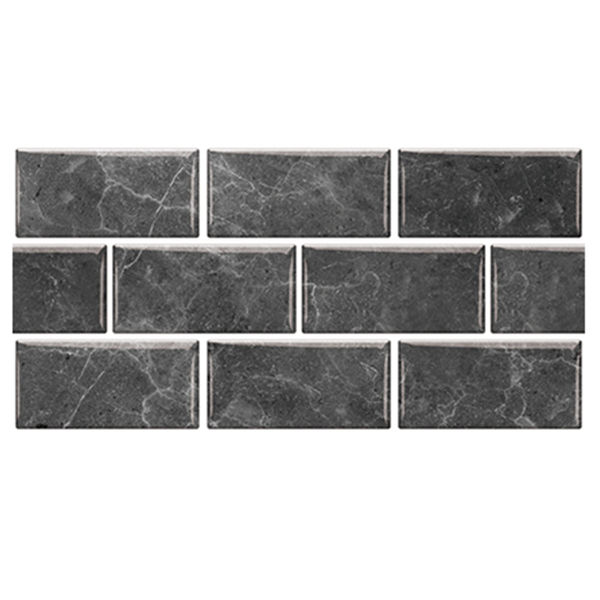 Retro Black Marble Peel and Stick Tile Stickers