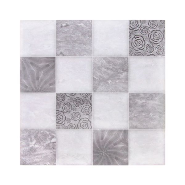 Gray Mosaic Peel and Stick Tile Stickers