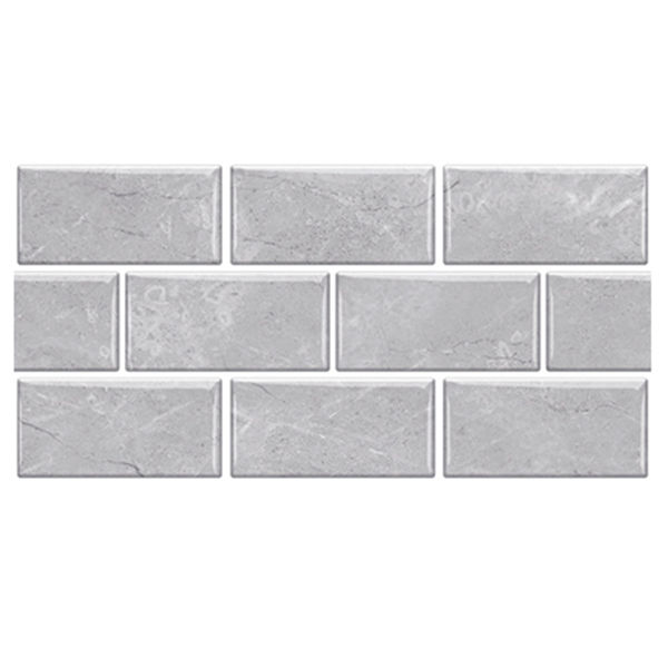 Light Grey Marble Peel and Stick Tile Stickers