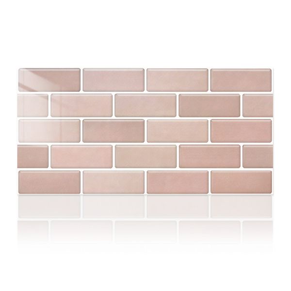 Pink Marble Peel and Stick Tile Stickers