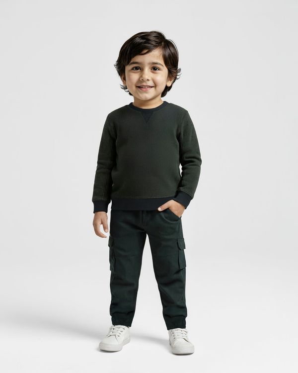 Toddler Boy Nylon Cargo Pant Set