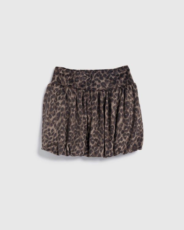 Girls Cheetah Bubble Skirt