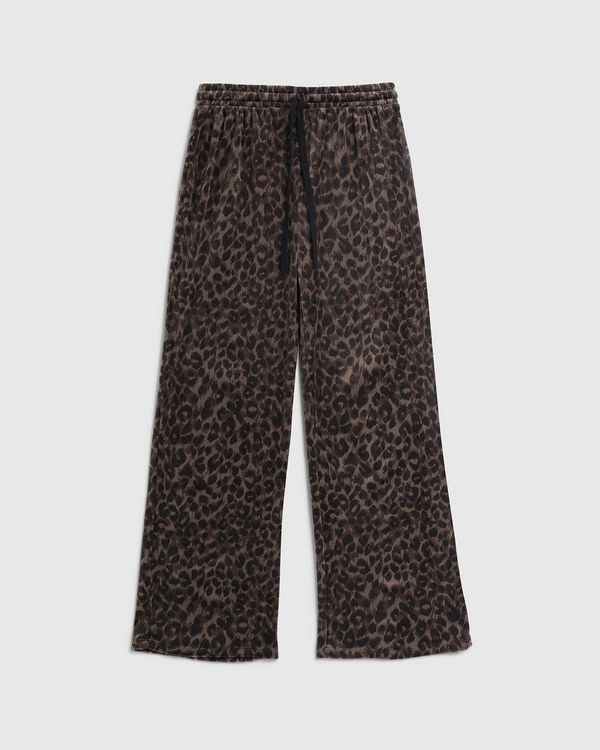 Girls Cheetah Velour Pant