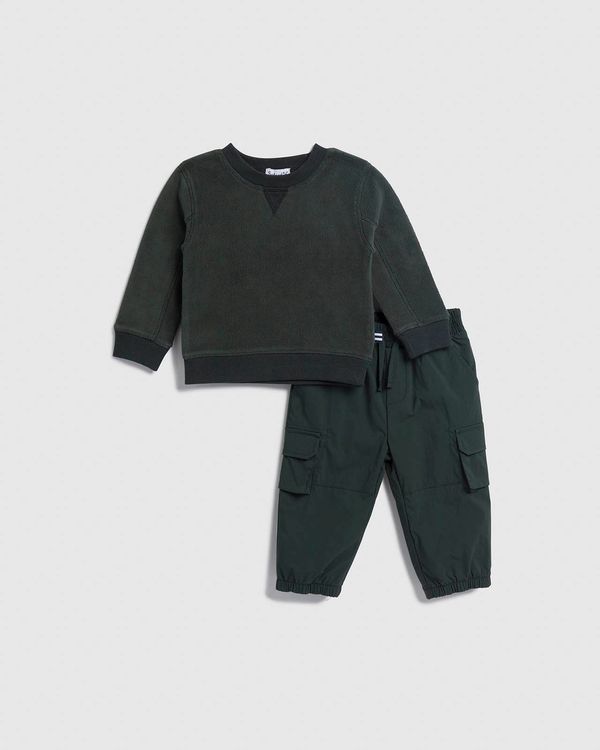 Infant Boy Nylon Cargo Pant Set