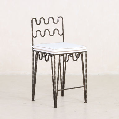 Wave Iron Counter Stool