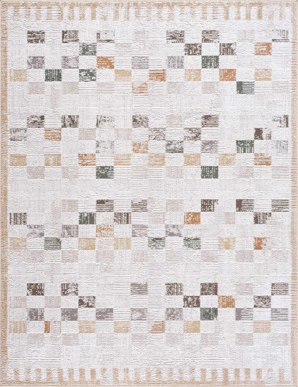 Kanika Checkered Area Rug