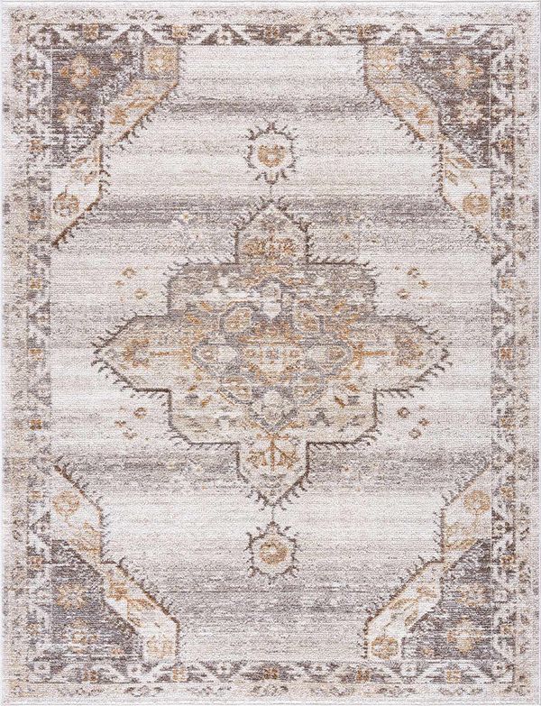 Keltie Beige Medallion Area Rug