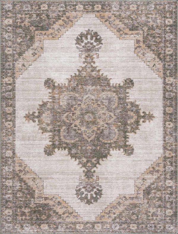 Keeran Ivory Medallion Area Rug