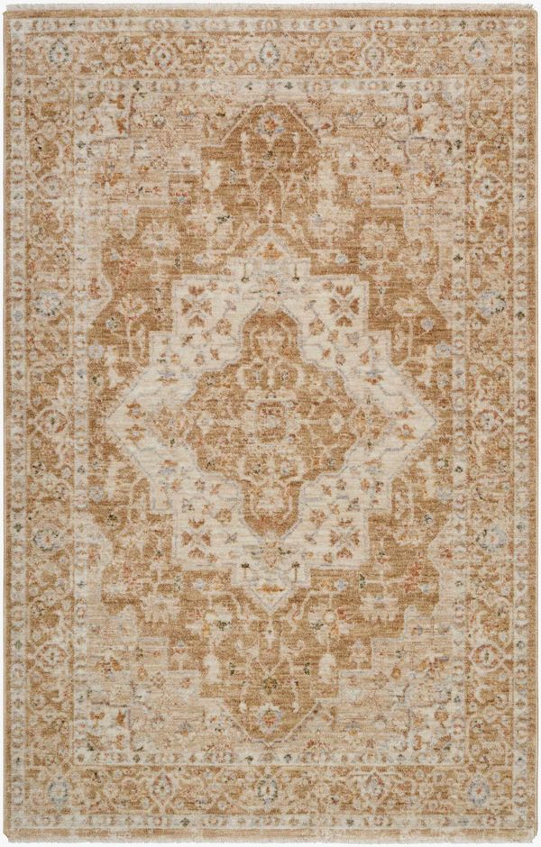 Ghaleb Brown Medallion Area Rug