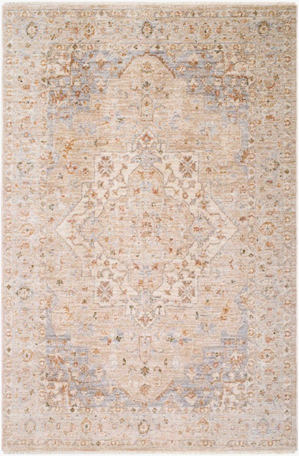 Ghaleb Ivory Medallion Area Rug