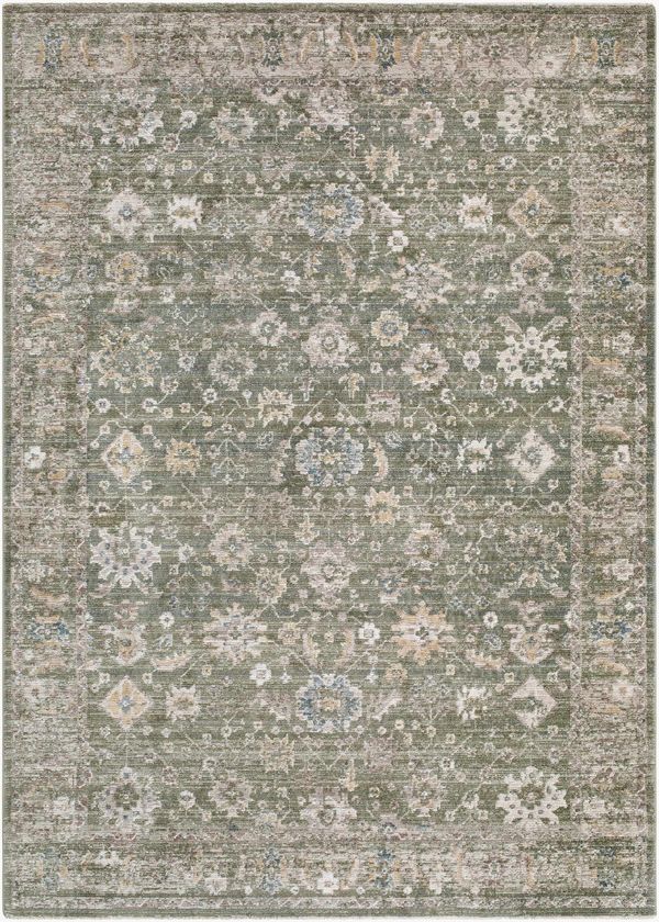 Humana Olive Traditional Area Rug