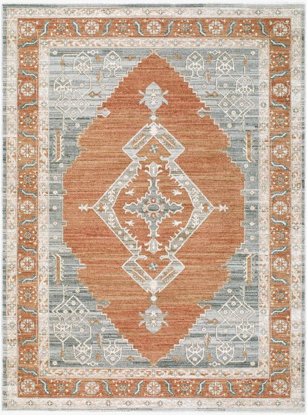 Kuniye Rust Traditional Area Rug